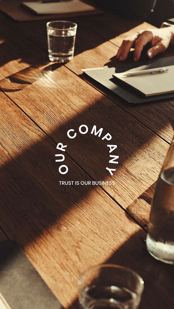 Our company Instagram story template, business aesthetic