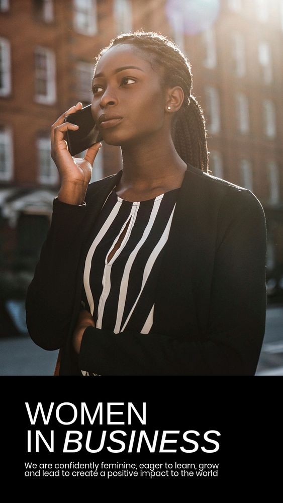 Modern businesswoman Instagram story template, women in business 