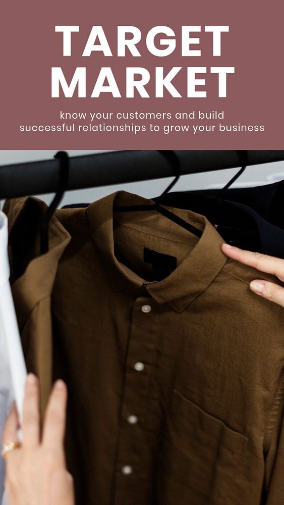 Target market Instagram story template, business branding