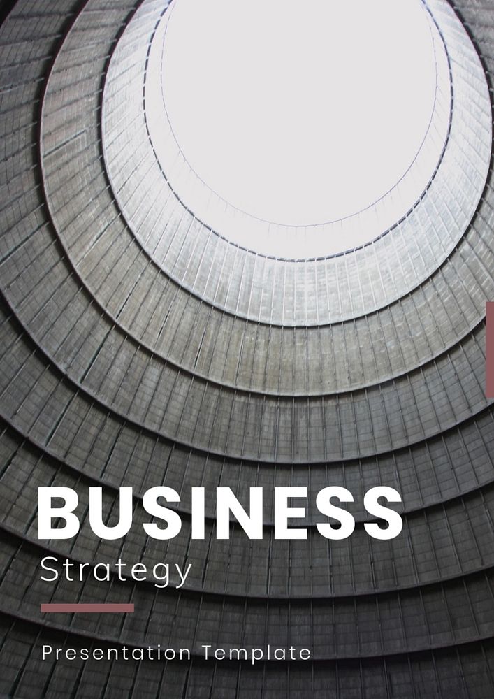 Business strategy poster editable template, modern design