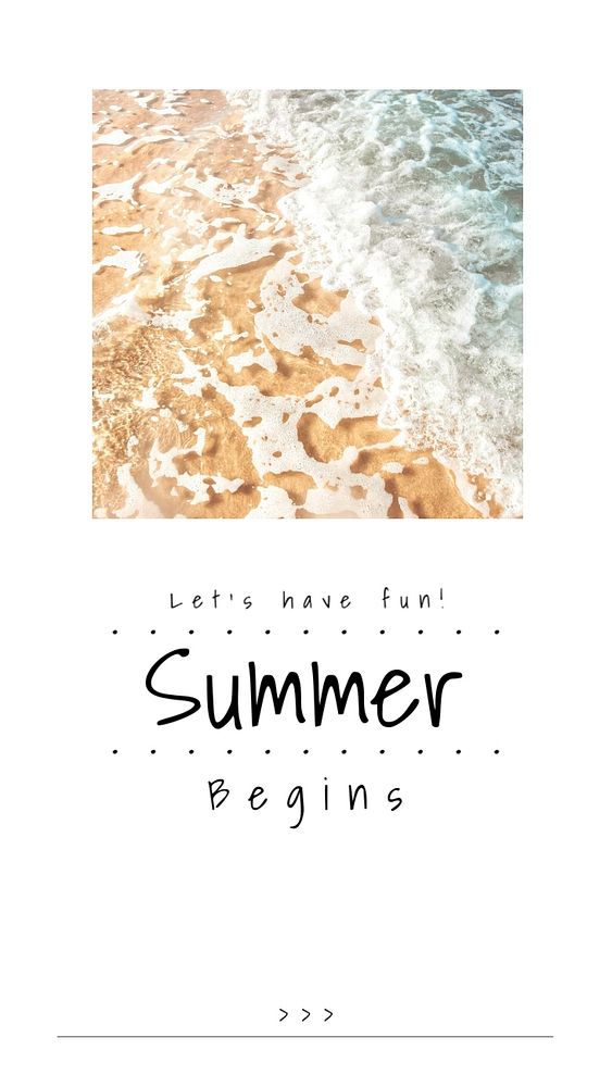 Summer aesthetic Instagram story template, ocean wave photo