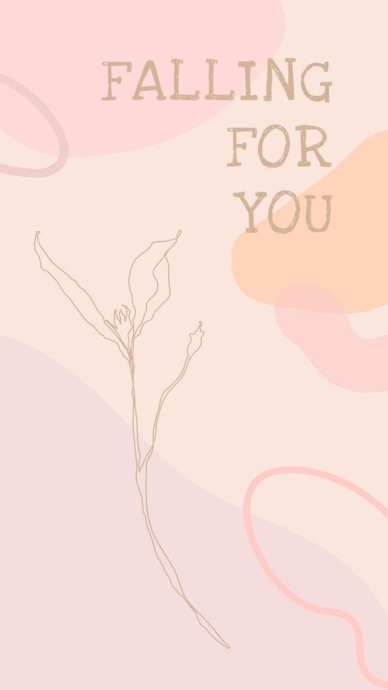 Pink floral Instagram story template, love quote