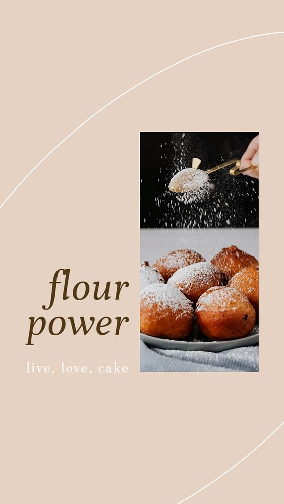 Bakery shop Instagram story template, editable design