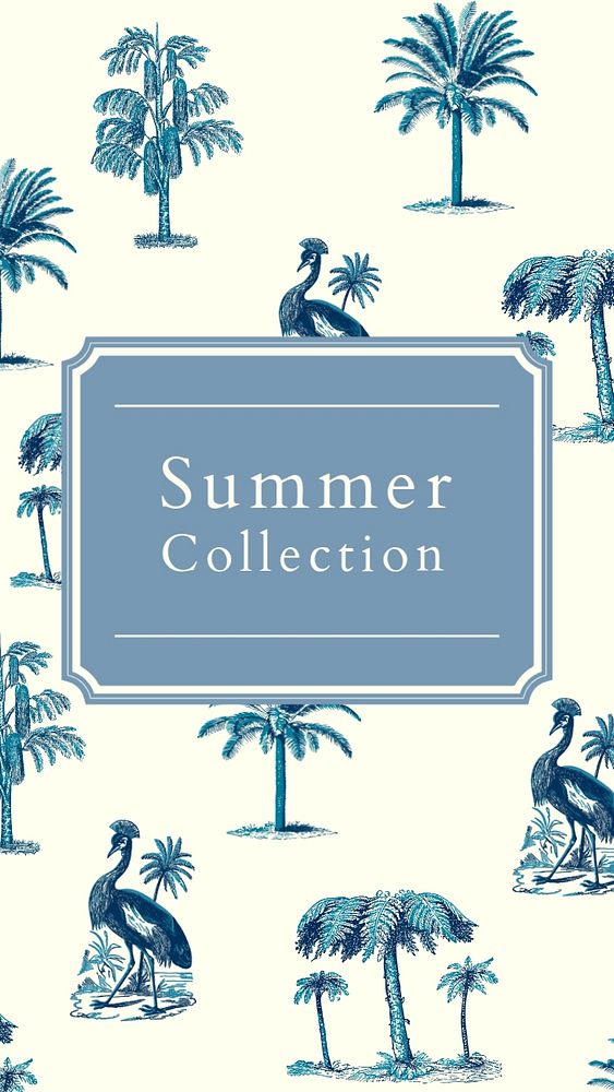 Summer collection Instagram story template, editable design
