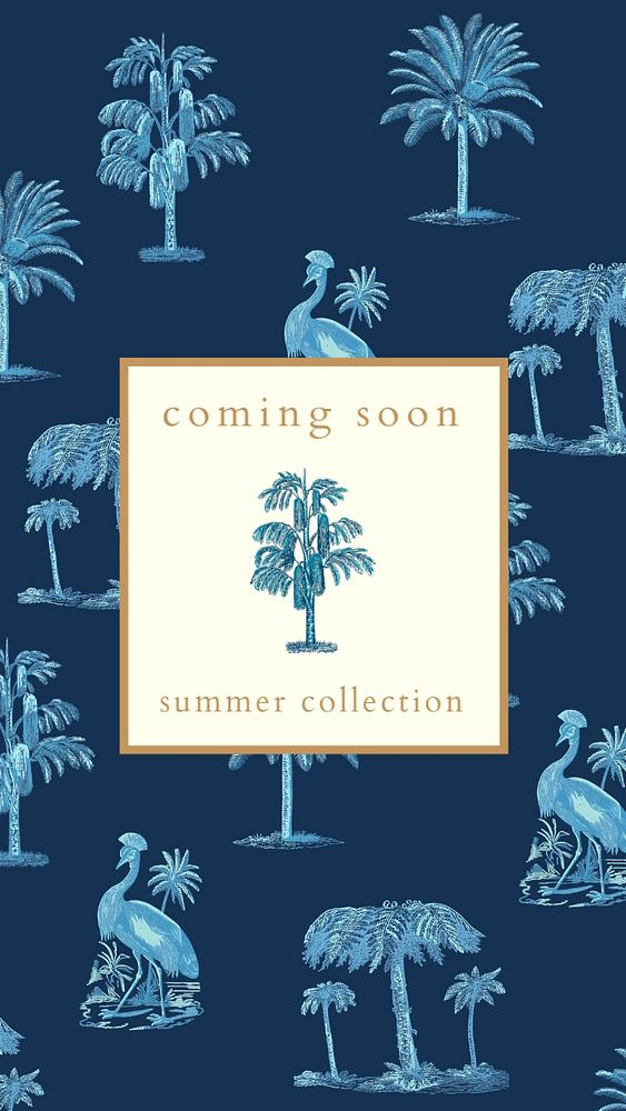 Coming soon Instagram story template, editable design