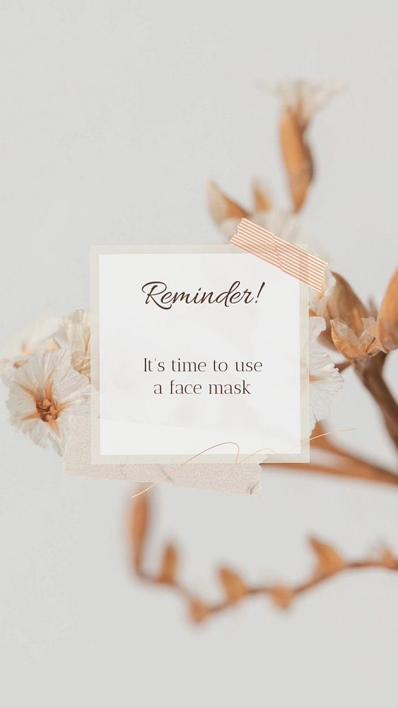 Skincare routine instagram story template, aesthetic, editable text