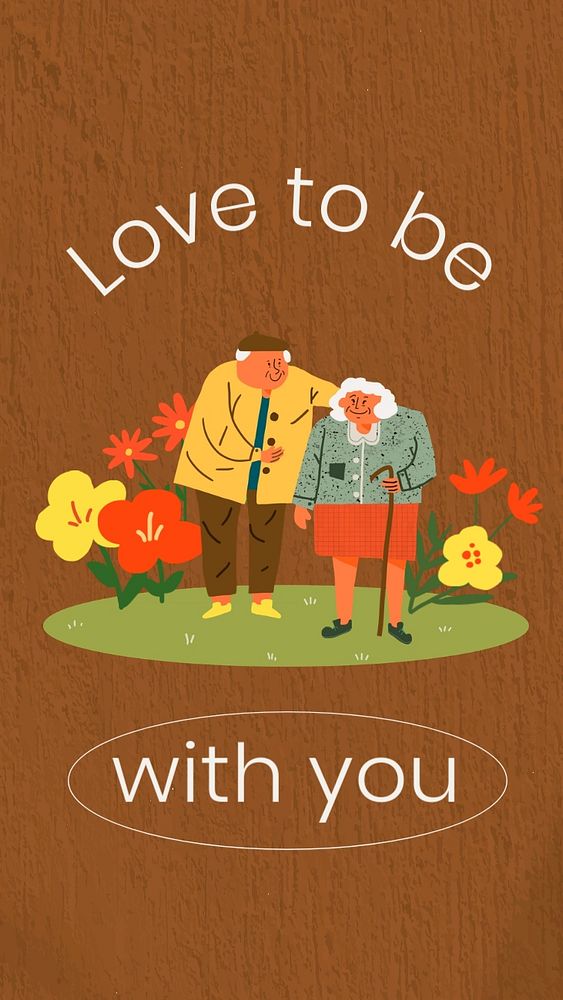 Romantic Facebook story template, cute editable design