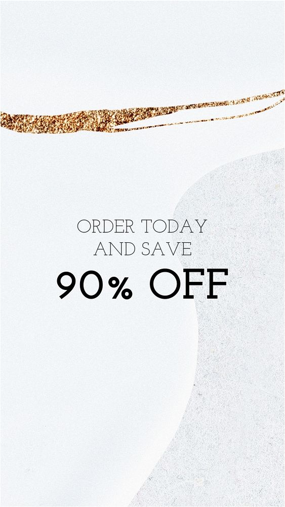 Clearance sale Facebook story template, luxury editable design