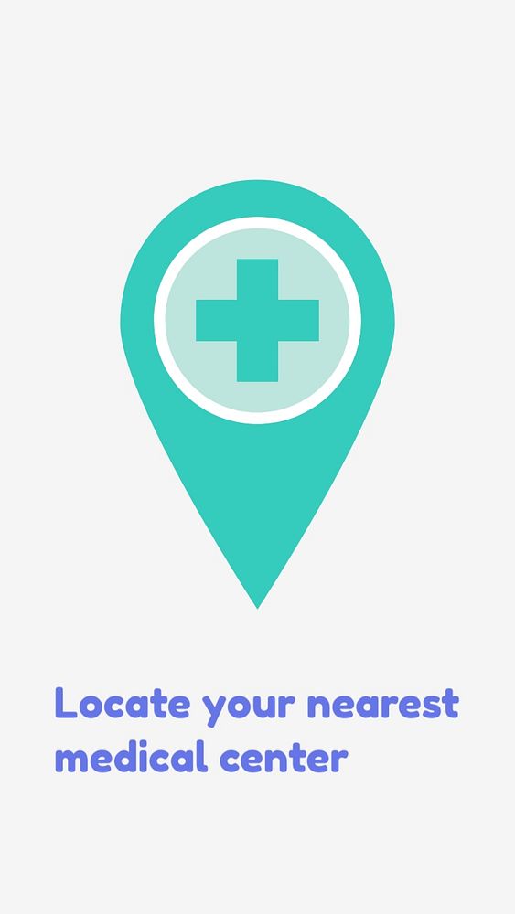 Medical center Facebook story template, healthcare design