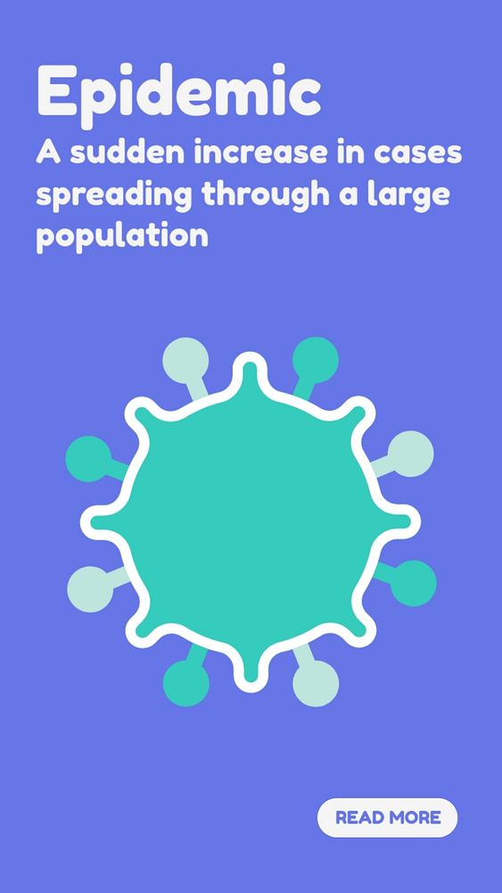 Epidemic Instagram story template, medical emergency