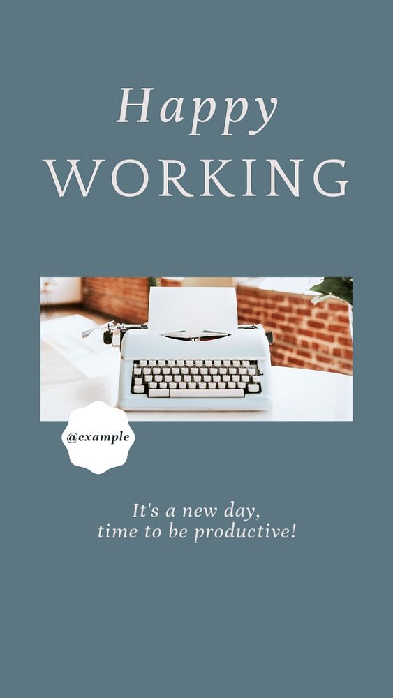 Happy working social story template, editable text