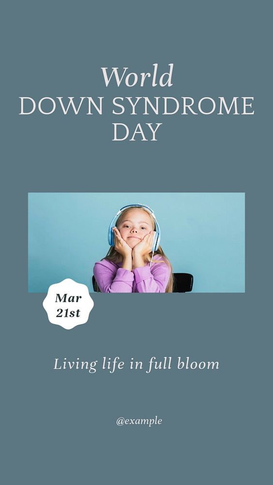 Down syndrome day social story template, editable text