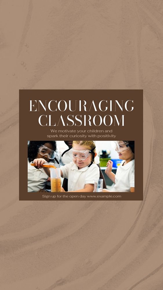 Encouraging classroom social story template, editable text