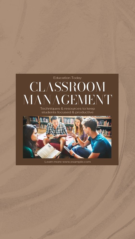 Classroom management social story template, editable text