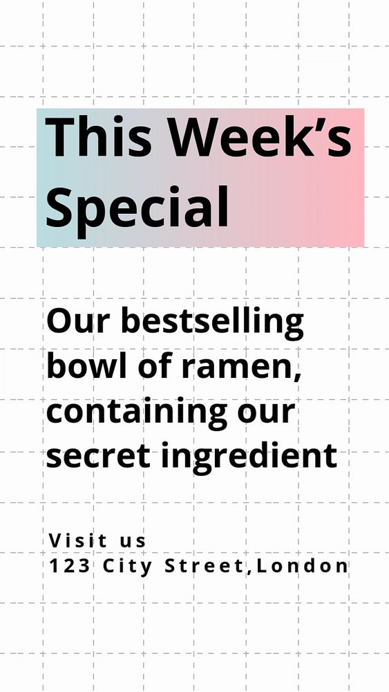 Ramen food, editable template for social media story