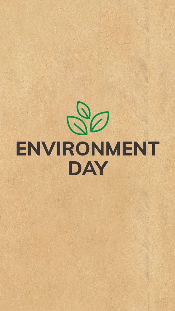 Environment Day, editable template for social media story