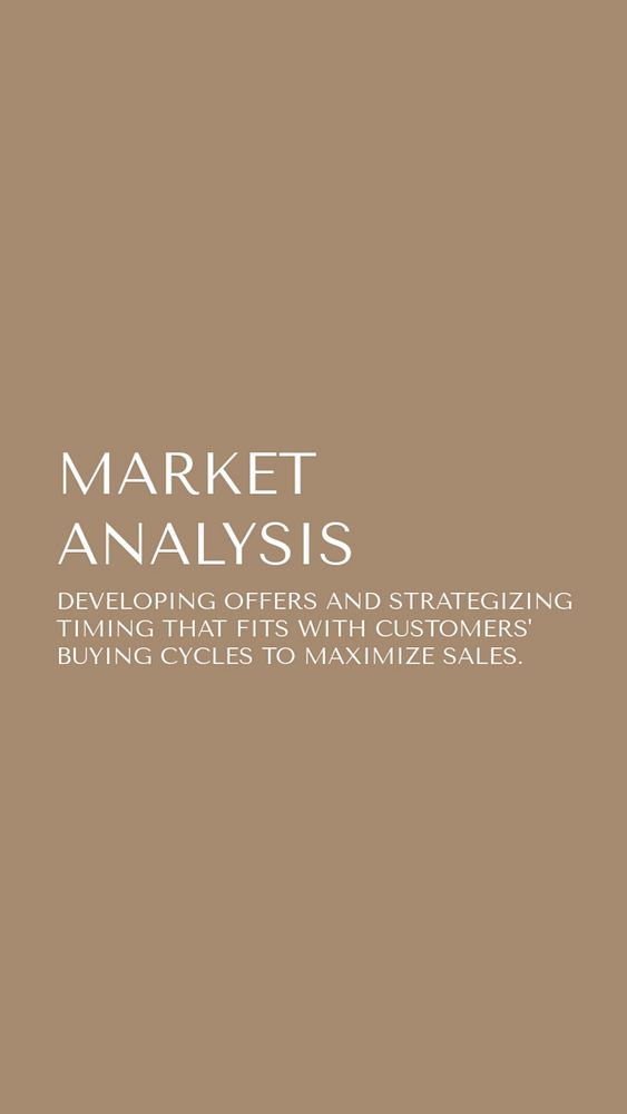 Market analysis Instagram story template, editable design