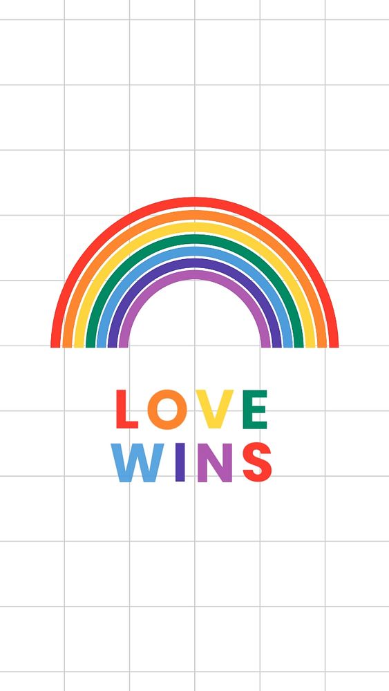 Love wins  Instagram story template, editable design