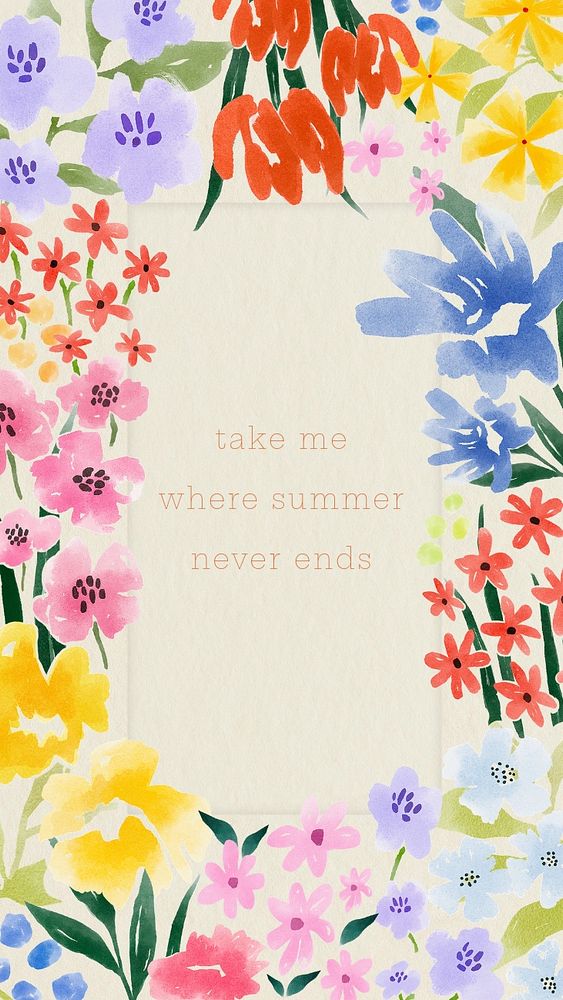 Summer quote Instagram story template, editable design