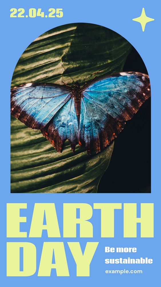 Earth day  Instagram story template, editable design for social media