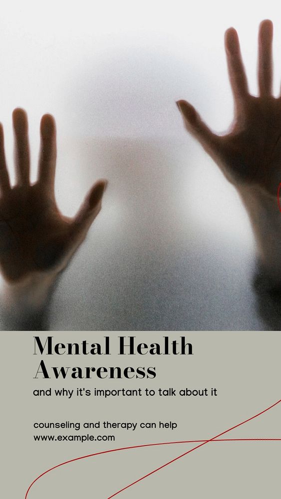 Mental health awareness Instagram story template, editable design