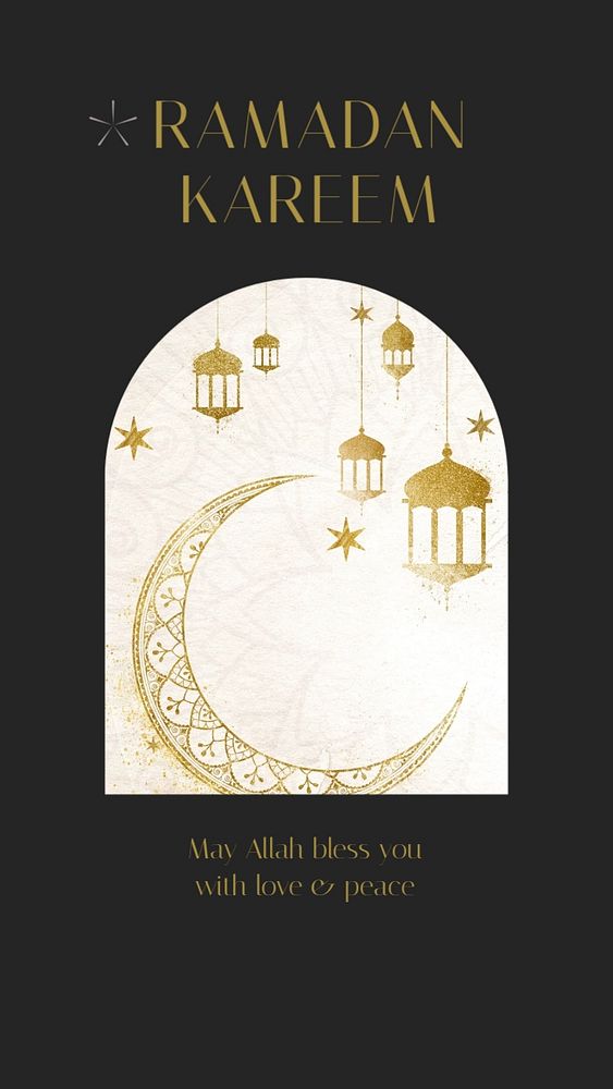 Ramadan Kareem Instagram story template, editable design