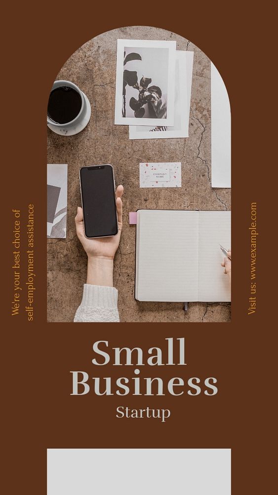 Small business Instagram story template, editable design