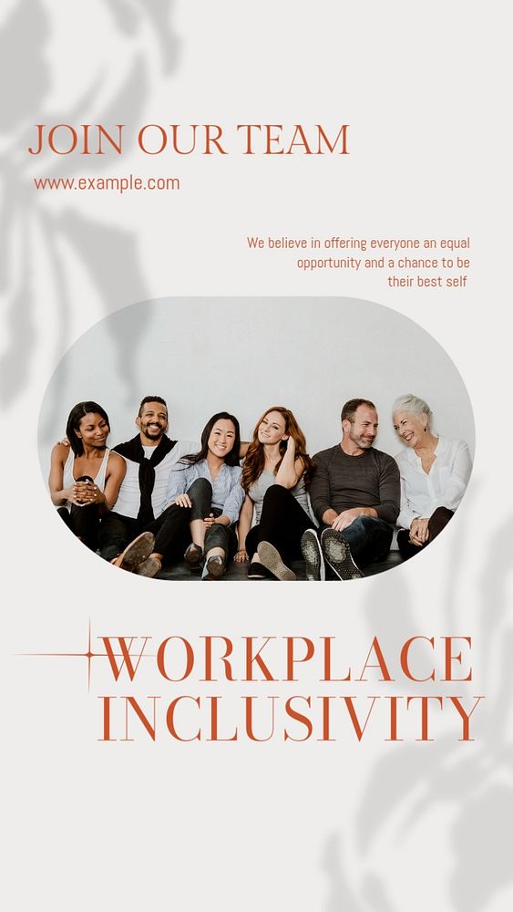 Workplace inclusivity Instagram story template, editable design