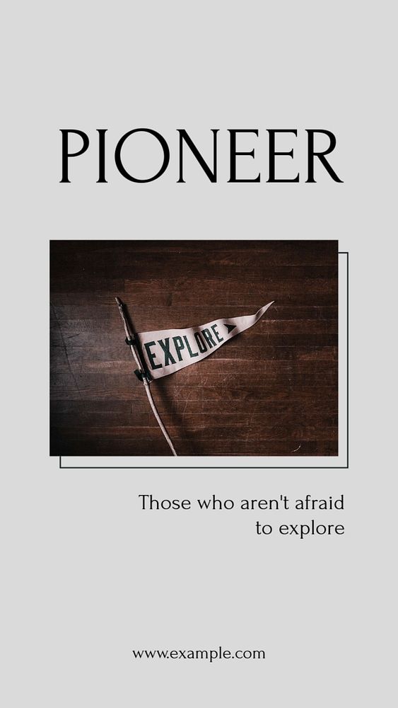 Pioneer Instagram story template, editable design