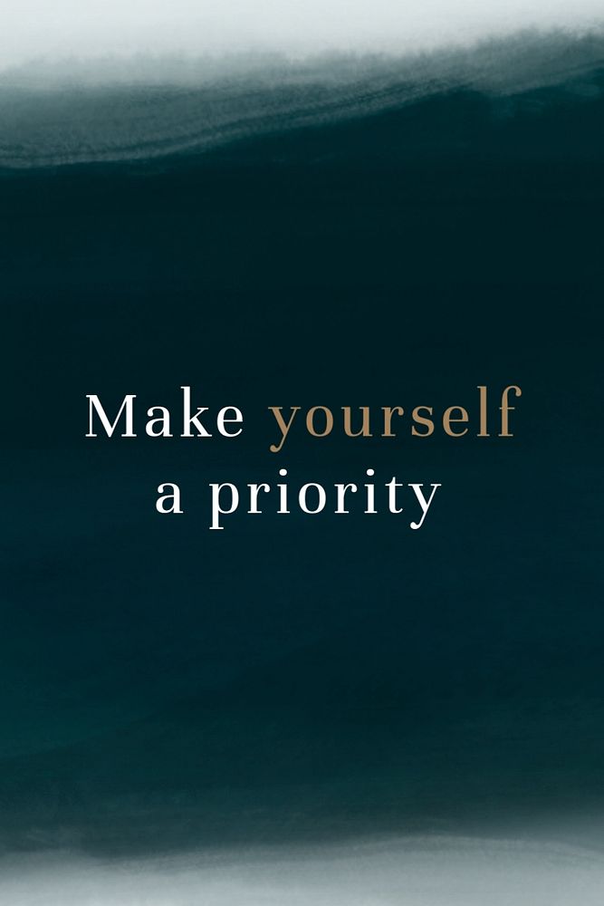 Prioritize self-love quote template, editable aesthetic Pinterest pin