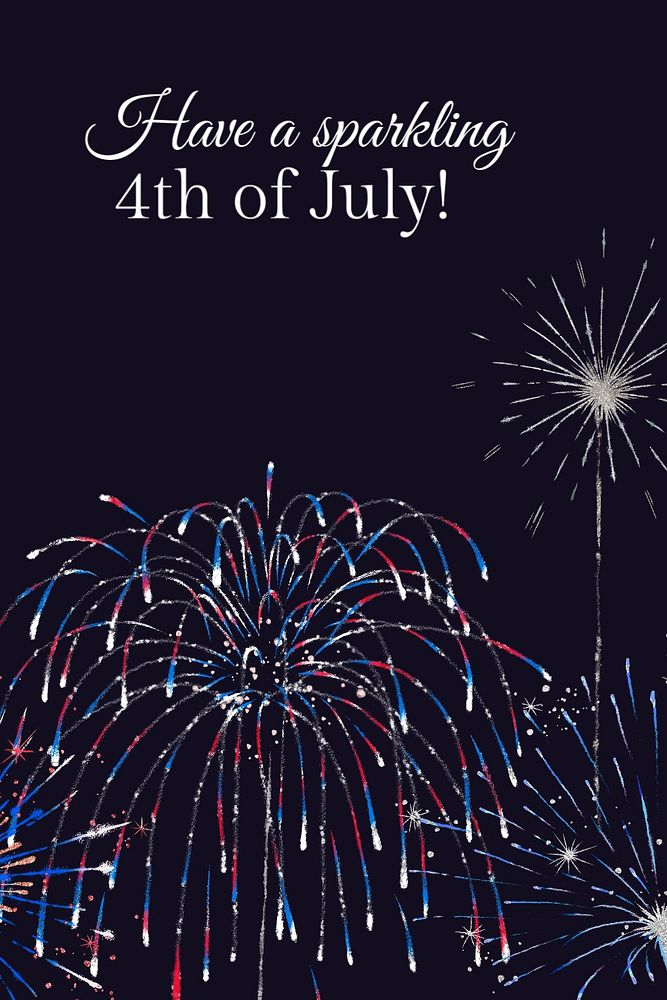 July 4th Pinterest post template, editable design