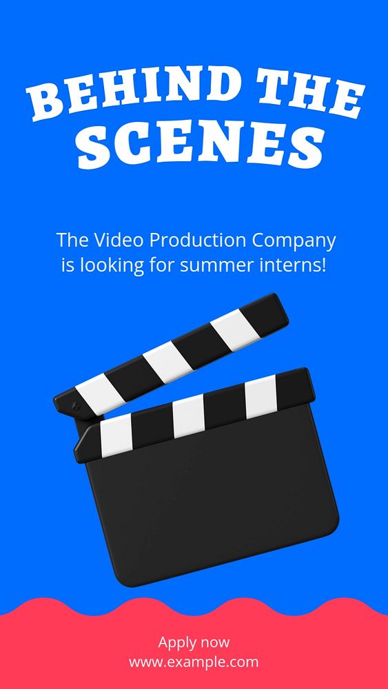 Summer internship program Instagram story template, editable text and funky design