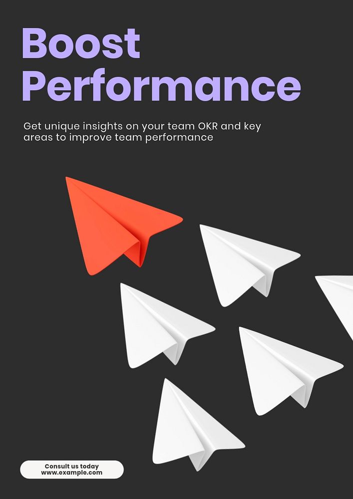 Team performance poster template, editable | Premium Editable Template ...