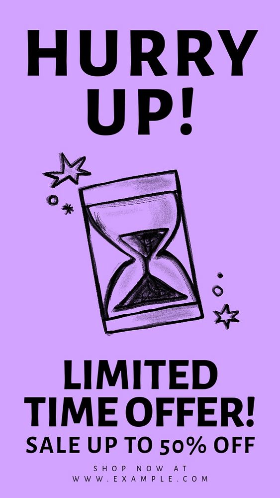 Limited sale Instagram story template, customizable social media design 