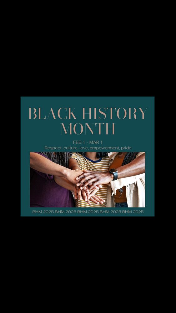 Black history month Instagram story template, editable social media design