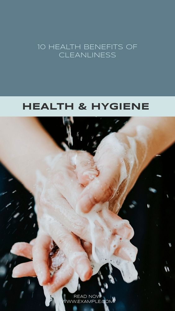 Health & hygiene Instagram story template, editable social media design