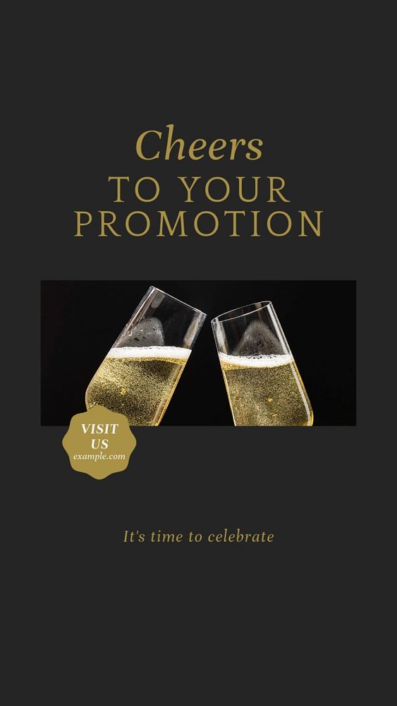 Job promotion Instagram story template, editable social media design