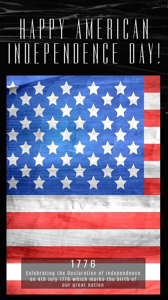 4th of July story template, editable social media design