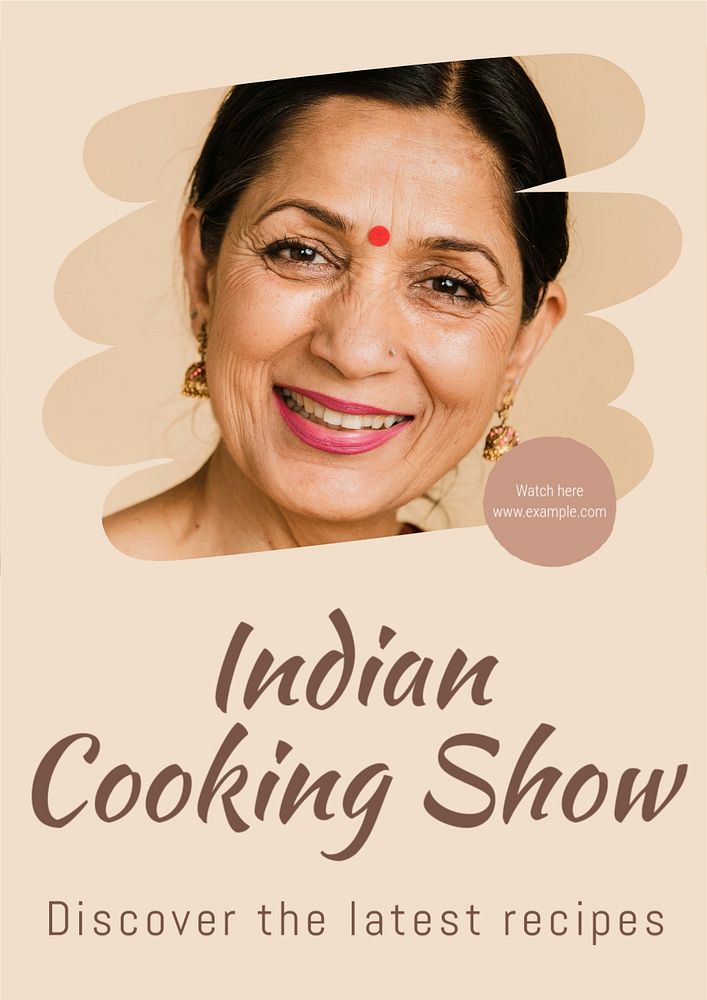 Cooking show  poster template, editable text and design