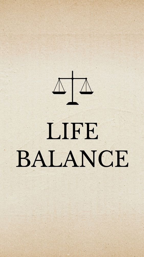 Life balance Instagram story template, editable text