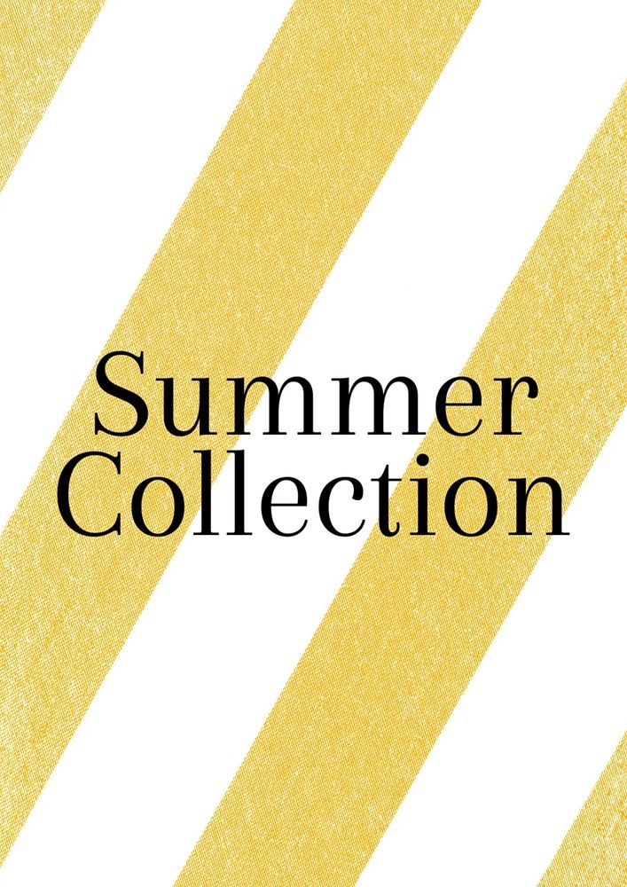 Summer collection poster template, editable text and design