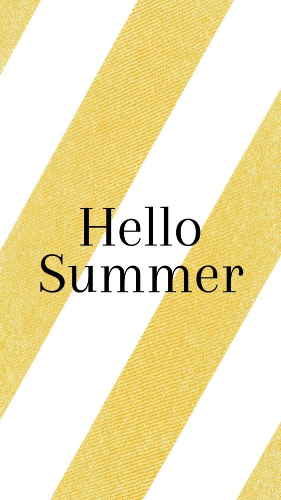 Hello summer Instagram story template, editable text