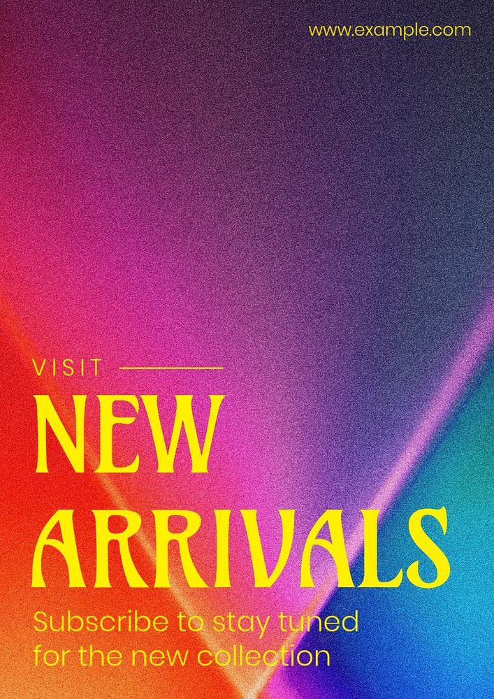 New arrivals poster template, editable text and design