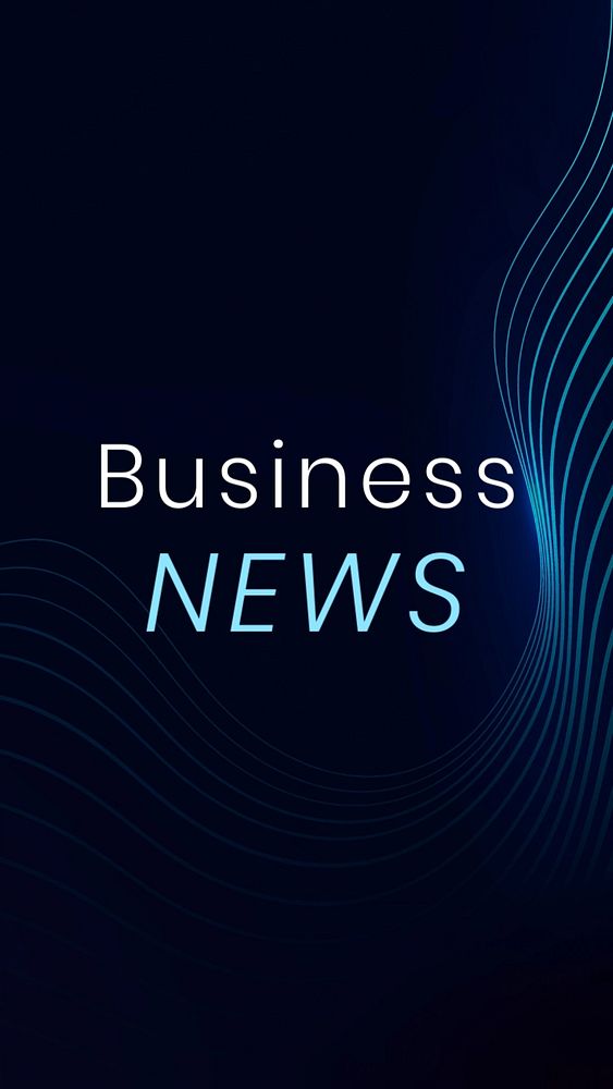 Business news Instagram story template, editable text