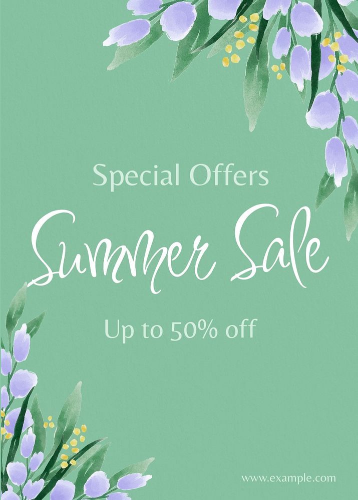 Summer sale template, editable design