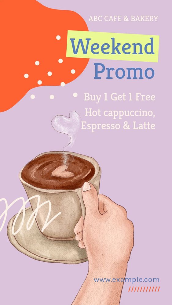 Weekend promotion  Instagram story template, editable text