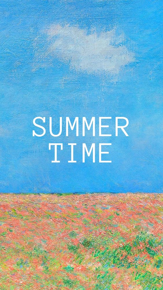 Summer time Instagram story template, editable text