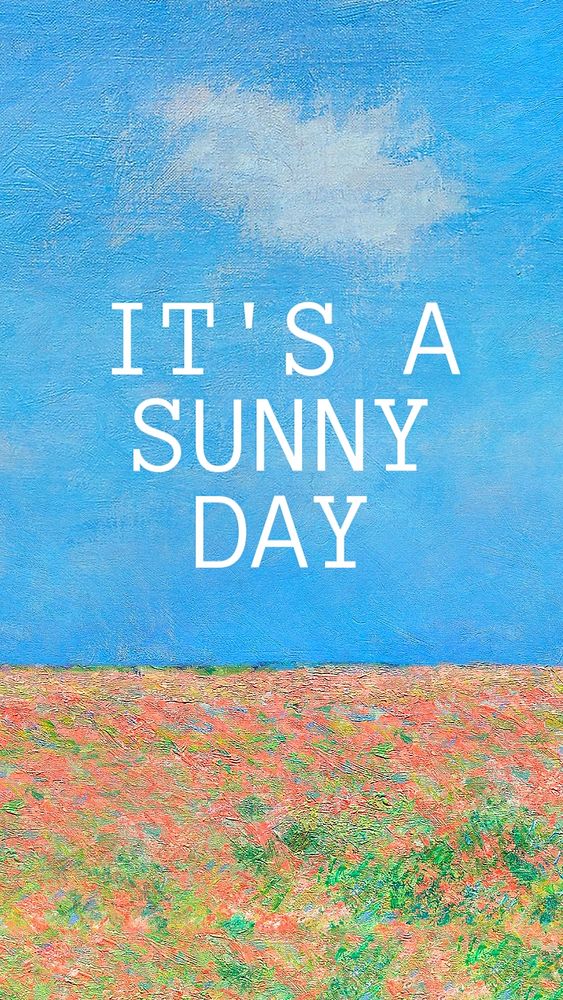 Sunny day Instagram story template, editable text