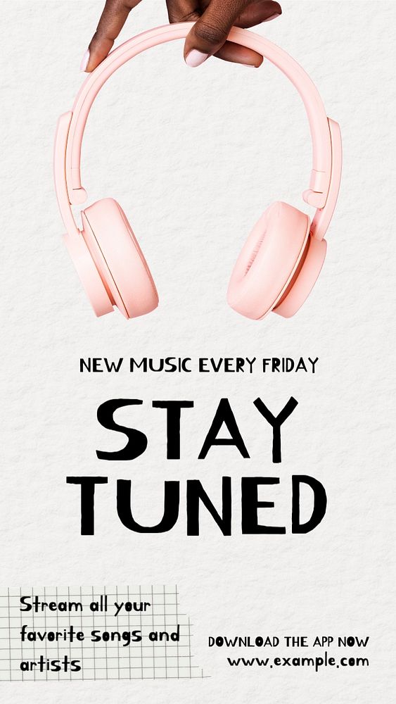 Stay tuned  Instagram story template, editable text