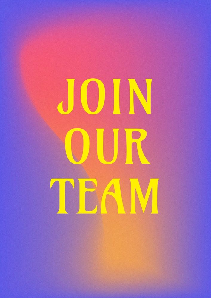 Join our team poster template, editable text and design